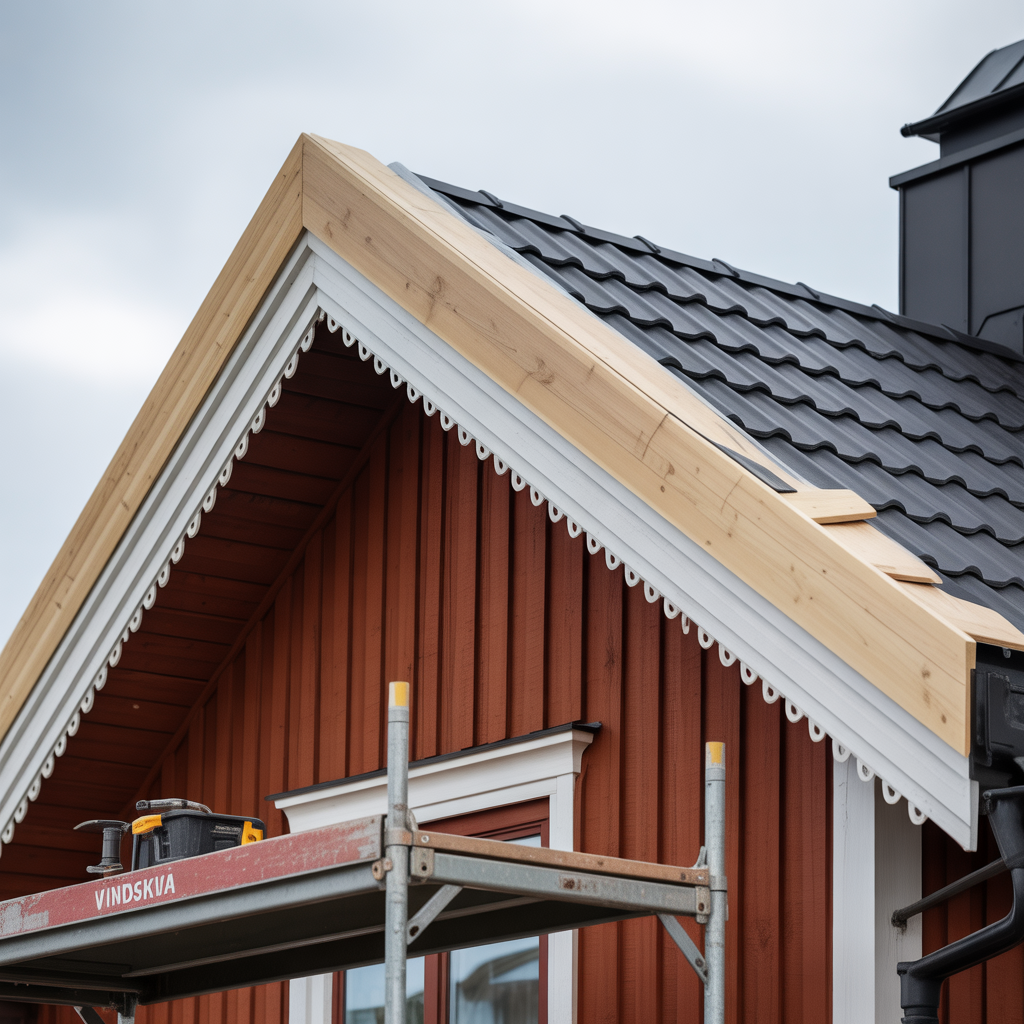 byta vindskivor pa villatak kostnad material och arbetsgang